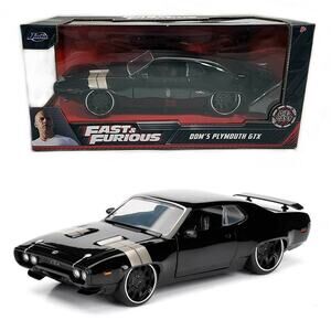 NIB! Jada Toys Fast & Furious 1:24 Dom's Plymouth GTX Black